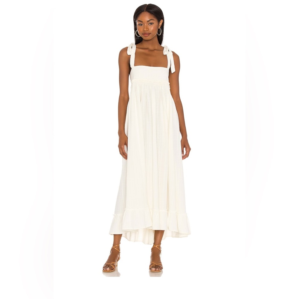 Free People x Revolve Gretchen Pinafore Convertible Dress - White, Size Small
